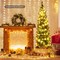 PVC Artificial Slim Pencil Christmas Tree with Metal Stand Ideal for Small Spaces